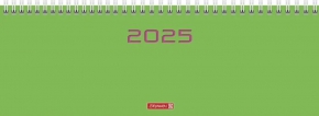 2025 წლის დღიური Brunnen, 30X11სმ. ყოველკვირეული, მწვანე, (ინგ., ფრანგ., იტალ., გერმ.)