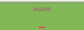 2025 Diary Brunnen, 30X11 cm. Weekly, Green (Eng., Fr., Ita., Ger.)