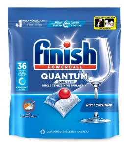 ჭურჭლის სარეცხი მანქანის ტაბლეტები Finish Quantum, 36 ცალი