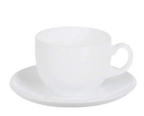 Coffee/Tea Cup with Saucer Luminarc Essence, 220ml. 6 pieces