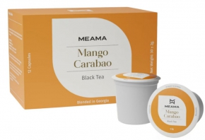 American Format Tea Capsule (Multi Capsule) Meama Mango Carabao, 12 pieces