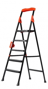 Metal Folding Ladder with 4+1 Rung, Premier