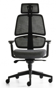 Office Chair with Mesh Backrest and Headrest Zivella Prime