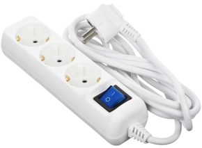 დამაგრძელებელი ქსელის დამცავი 2E, 3 ჩამრთველიანი, 1,5მ.