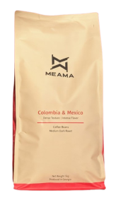 ყავის მარცვალი Meama კოლუმბია და მექსიკა, 1კგ.