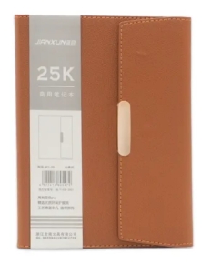 ბლოკნოტი A5 Jianxun, ტყავის ყდით, მაგნიტური ჩამკეტით, 96ფ. ცალხაზიანი, ფერადი