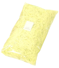 ქაღალდის ბურბუშელა სასაჩუქრე შეფუთვისთვის, 100გრ. ყვითელი