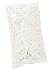 ქაღალდის ბურბუშელა სასაჩუქრე შეფუთვისთვის, 100გრ. თეთრი