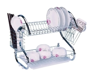 ორ დონიანი ჭურჭლის საშრობი