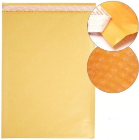კრაფტის ქაღალდის საფოსტო კონვერტი დამცავი შიდა ფენით, 33X45სმ.