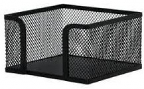 Mesh memo pad holder, metal, 5 cm.