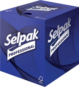 Handkerchief Selpak Professional 21X18 cm. 3 layers, 48 ​​pieces, in a box