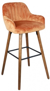 Bar stool, orange