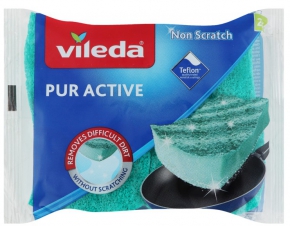 Kitchen sponge for Teflon surface Vileda, 2 pieces