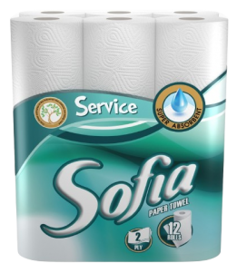 Kitchen Towel Sofia, 2 Ply, 12 Rolls