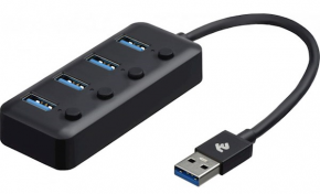 USB ადაპტერი 2E-W1405, 4 პორტიანი