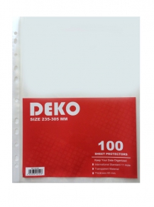 Sheet protector A4 DEKO premium, 60 micron