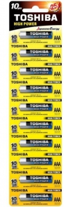 ბატარეა Toshiba Alkaline LR03/1.5V AAA, 10 ცალი