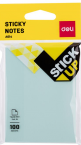 Sticky notes Deli 76X101 mm. 100 sheets