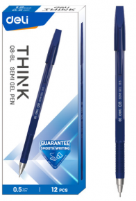 Gel pen Deli Q8-BL, blue