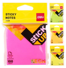 Sticky memo sheets Deli 76X76 mm. 100 sheets