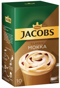 ხსნადი ყავა Jacobs Classic Mokka, 10 ცალი