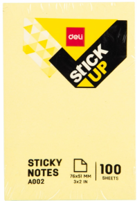 Sticky memo sheets Deli A002, 76X51 mm. 100 f.