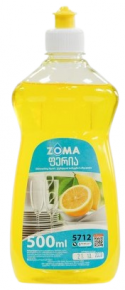 Dishwashing liquid Zoma 5712 Feria Premium, lemon, 500 ml.