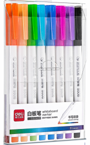 Set of blackboard markers Deli S504, 8 colors