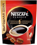 ხსნადი ყავა Nescafe Classic არაბიკით, 500გ, ეკონომიურ შეფუთვაში