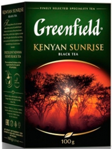 შავი ჩაი Greenfield Kenyan Sunrise, 100 გრამი