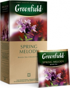 შავი ჩაი Greenfield Spring Melody, 25 ცალი