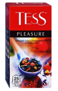 შავი ჩაი Tess Pleasure, 25 ცალი