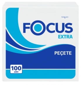 ხელსახოცი Focus, 30x30 სმ., 1 ფენა, 100 ცალი, შეფუთვაში