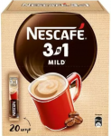ხსნადი ყავა Nescafe Mild 3in1, 20ც. 14,5გრ. შეფუთვა