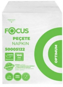 ხელსახოცი Focus Optimum 20X24 სმ. 1 ფენა, 100 ცალი